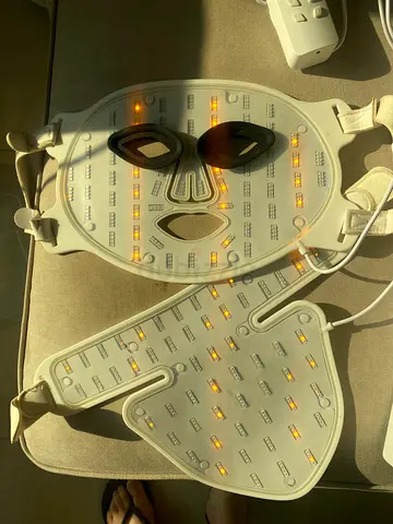 LED FACE  NECK MASK - RED, BLUE, YELLOW LIGHT