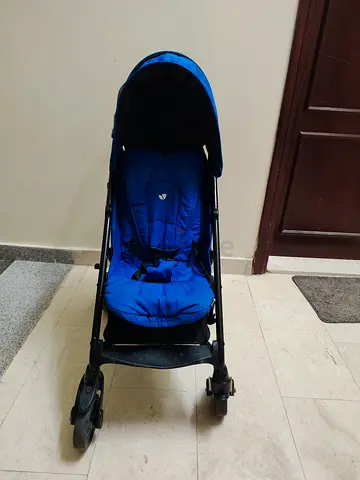 Lightweight Blue Compact Stroller - Good Condition