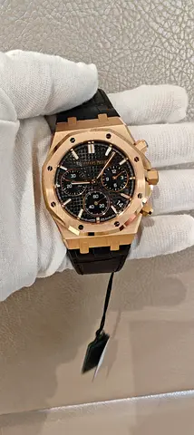 Audemars Piguet Royal Oak Chronograph - Rose Gold, Leather Strap