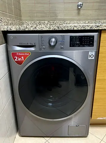 LG 2in1 8KG Washer 5KG 💯 Dryer Latest Model With Digital Clock 60x60 cm