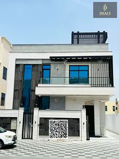 Luxury 6BR Villa for Sale in Ajman | 4100 Sqft BUA | Huge Majlis | Rooftop BBQ Area | Prime Family L