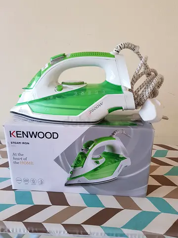 Kenwood Stream Iron (2600W) along with White Color Ironing Board (54x15) DC65AM