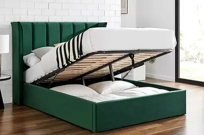 Dark green 180*200 king size hydrulic Bed