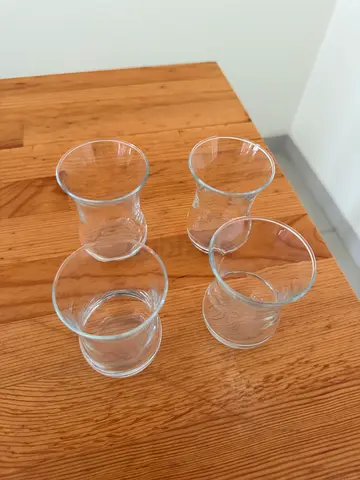 Set of 4 Turkish Tea Glasses