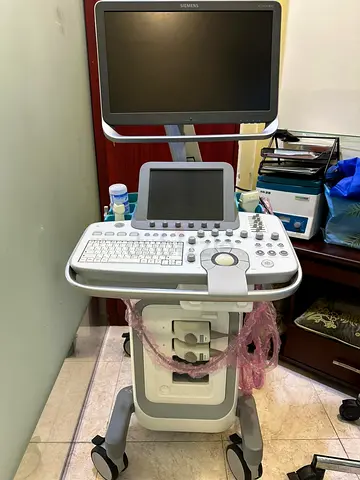 Siemens ACUSON Ultrasound Machine on Trolley - Excellent Working Condition (used for CARDIOLOGY)