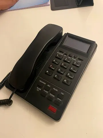 Bittel Desk Landline Telephone with LCD Display and Corded Handset - Good Working Condition