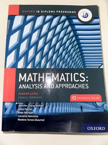 IB Mathematics Print, Route 1: Analysis and Approaches HL
