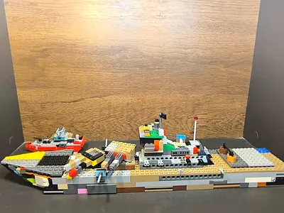 Large Lego Build Ship Miniature