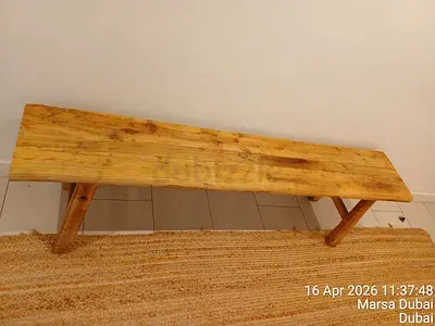 Rustic Solid Wood Entryway Bench