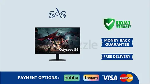 Samsung 32 inch Monitor | Odyssey G5 | New - Free Delivery | Warranty | LS32DG502EEXX
