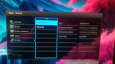 BENQ 4K 27inch moniter