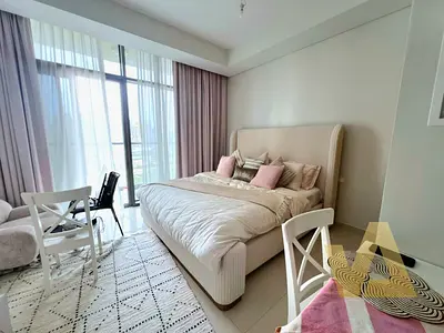 استوديو مفروش | إطلالة على القناة والأفق | برج أيكون سيتي C