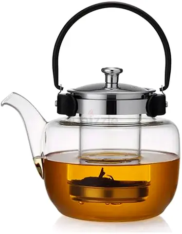 Removable Home Glass teapot Large Capacity Lifting Pot Tea Set Tea Maker Tea Kettle with Cover 1200m