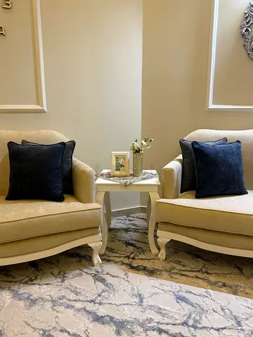 Luxury Living Room Set – Excellent Condition (14 Pieces) – AED 15,000