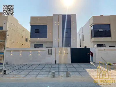 Modern villa for sale in Al Helio 2 – Ajman, price includes registration and ownership fees, ready for living or investment