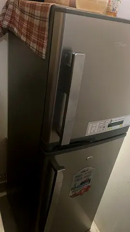 Double-door refrigerator in good working condition - Silver