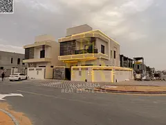 Luxury villa for sale in Al-Haliyo 2 – 5 master bedrooms | Two floors + roof | Two living rooms an