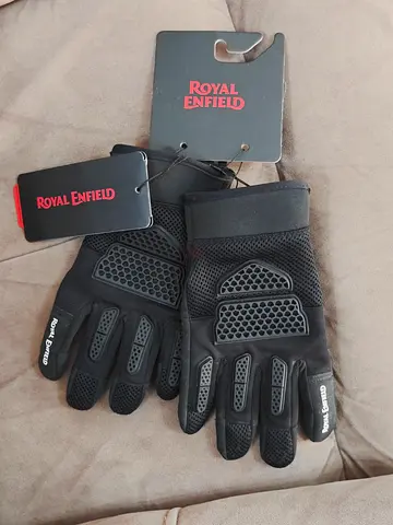 Motorcycle Gloves - Royal Enfield Street Ace V2.0 Black Gloves (2XL)