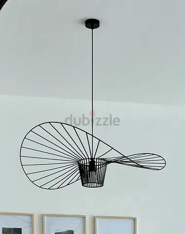 Large Modern Ceiling Light Pendant Black 100 cm