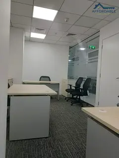 250 Sq Ft Premium Office Space in Business Center, Fully Furnished