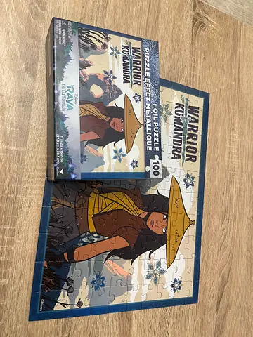 Disney Raya Warrior Kumandra 100-piece Metallic Foil Puzzle - Completed