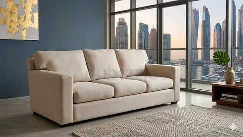 Crate Barral three seater sofa bed with mattress