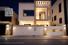 For sale, Al-Yasmine Villa, 5 rooms , super deluxe finishing, freehold for all nationalities, bank f