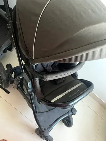 Kinderkraft baby stroller with extra bassinet