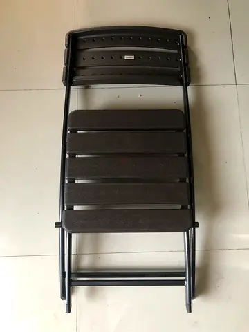Foldable Metal Slatted Chair - indoor outdoor