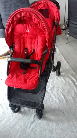 Red Joie Double Stroller in Good Condition for urgent sale