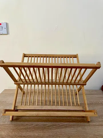 Bamboo Dish Drying Rack - Foldable