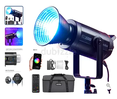 Godox SZ150R RGB LED Video Light Kit with Remote and Bag - Excellent Condition