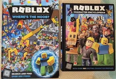 Pair of Roblox Books: Wheres The Noob?  Character Encyclopedia (Childrens)