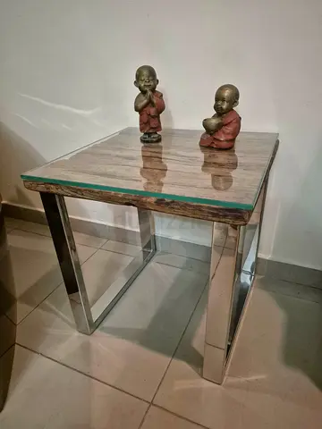 Marina Railway Wood Side Table