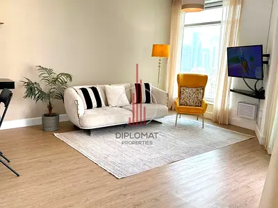 2 غرف نوم مفروشة | برج فيوز C | إطلالة على وسط المدينة