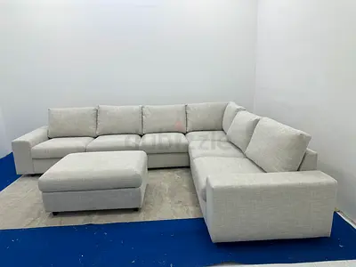 Like new condition IKEA vimle corner sofa with footstool