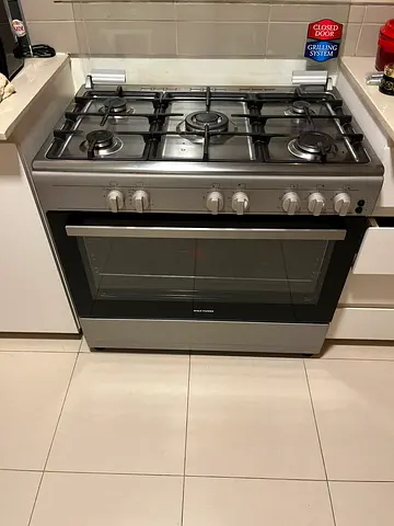 Wide Wolf Cooker, Oven and Grill, Wolf Power 90X60cm 5 Gas Cooker Stainless Steel