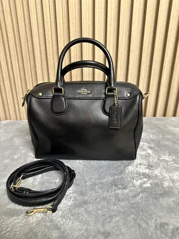 COACH Mini Bennett Satchel in crossgrain leather.
