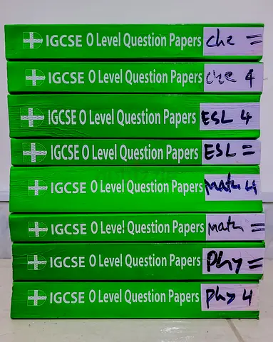 IGCSE O Level Past Paper Questions - Assorted Subjects (Math, Physics, ESL, Chemistry)