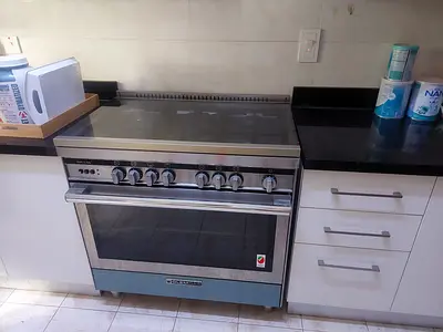 Glemgas Italian Oven Fan 5 Burner Full Gas Cooker Range Size 90cm