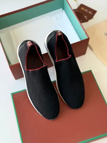 Loro Piana 360 LP Flexy Walk Sneakers - Black Knit