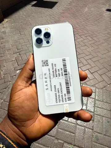 White iPhone 12 Pro Max (pre-owned) - good condition