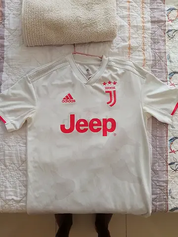 White Juventus Away Football Jersey (Adidas) - Size Unspecified