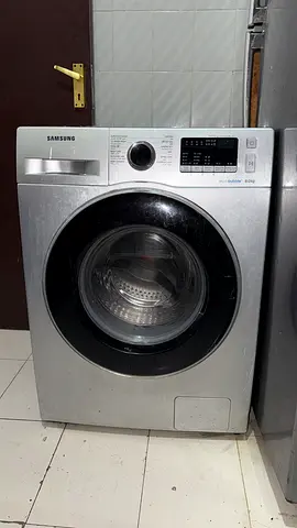 Samsung Front Load Washing Machine - Silver, Good Working Condition
