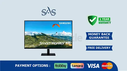 Samsung 27 Inch Smart Monitor | M5 FHD | New - Free Delivery | Warranty | LS27DM502 Smart Things