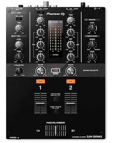 Pioneer DJM-250MK2 2-Channel DJ Mixer — Excellent Working Condition
