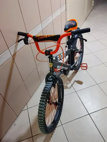 Kids BMX-style Mountain Bike - Orange  Black, Good Condition