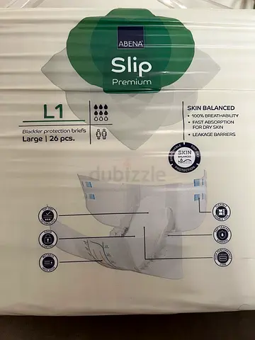 Abena Slip Premium L1 Large - (Incontinence/Nappy) - New/Sealed,