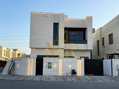 A villa with all electricity, water and air conditioning fees included, on the main street, ready to move in, in the most prestigious areas of Ajman.