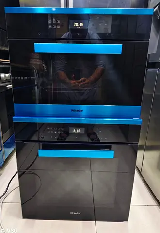 Miele Built-in Oven and Steam Oven Perfect Working Black Glass (Good Condition)